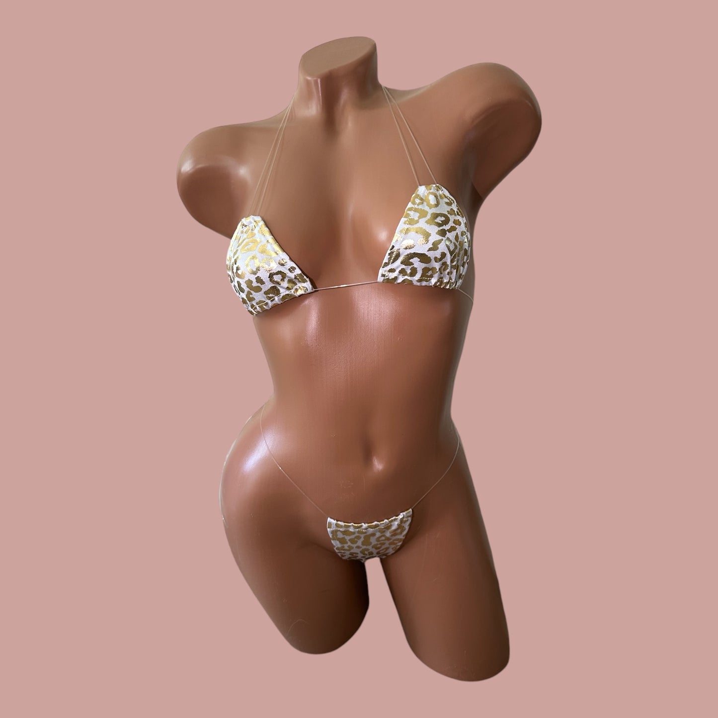 Gold Leopard Microkini