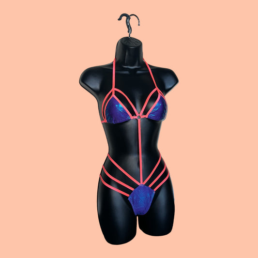 Indigo Strappy Monokini