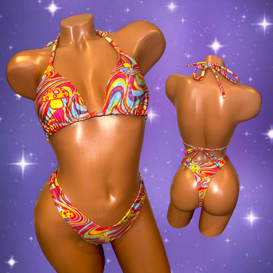 Classic Bikini - Trippy Mushrooms