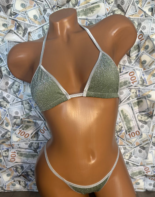 Mini Bikini - Sage/Silver